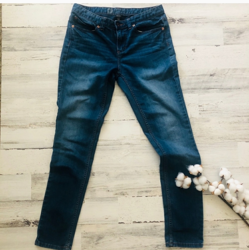 Blue Denim Skinny Jeans Mossimo Size 10